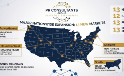 PR Consultants Group Expands Nationwide Public Relations Expertise from Pacific Northwest to the Northeast
